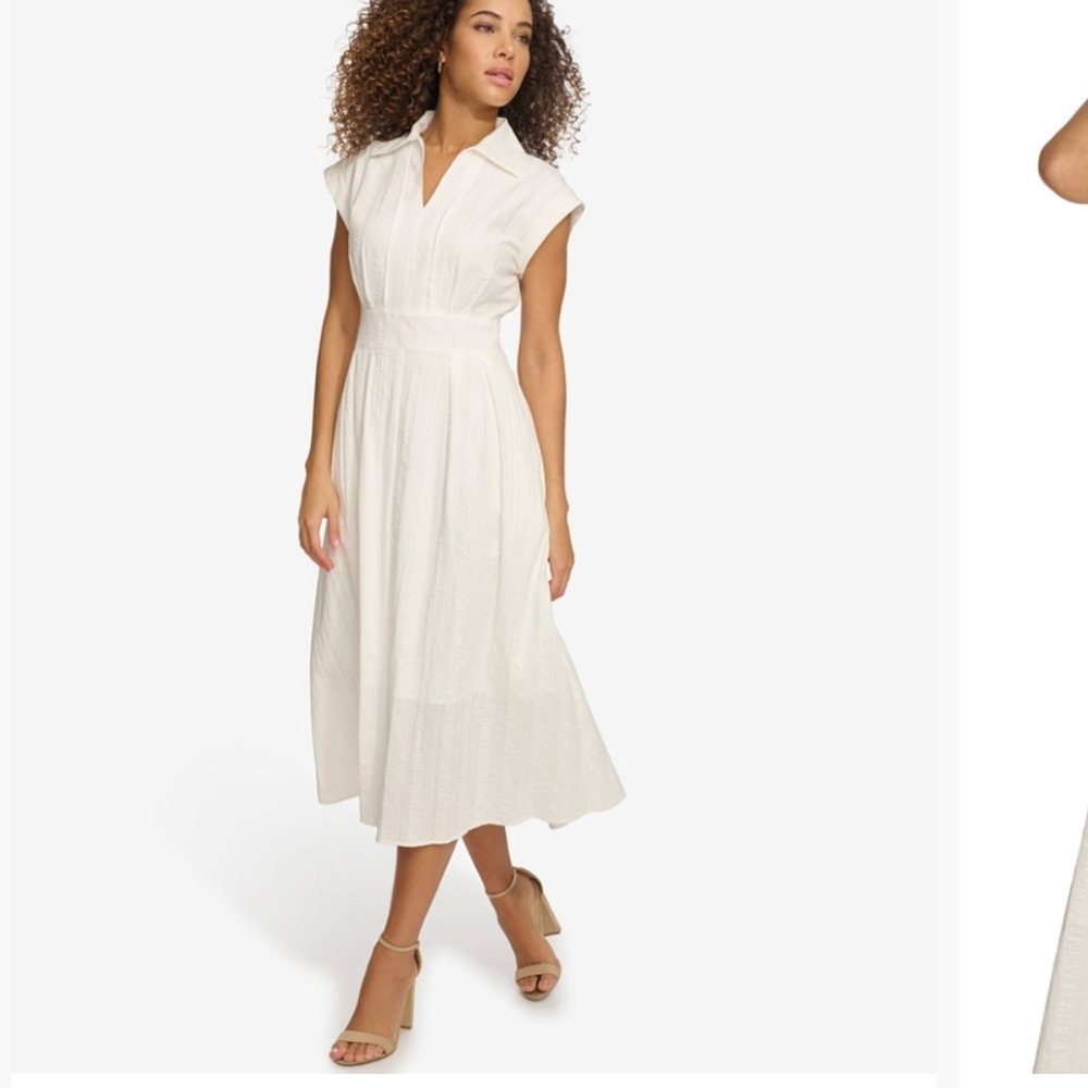Kensie White Midi Dress